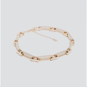 Zara Pearl and Gold Chain Necklace - NWT